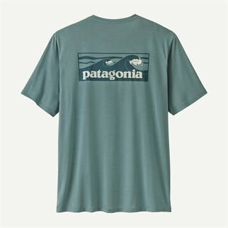Patagonia Mens Cap Cool Daily Shirt - Boardshort Logo blue sage ryg